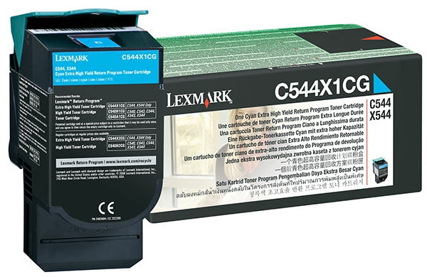Lexmark X544/X544 Extra High Yield Cyan Toner (4K)