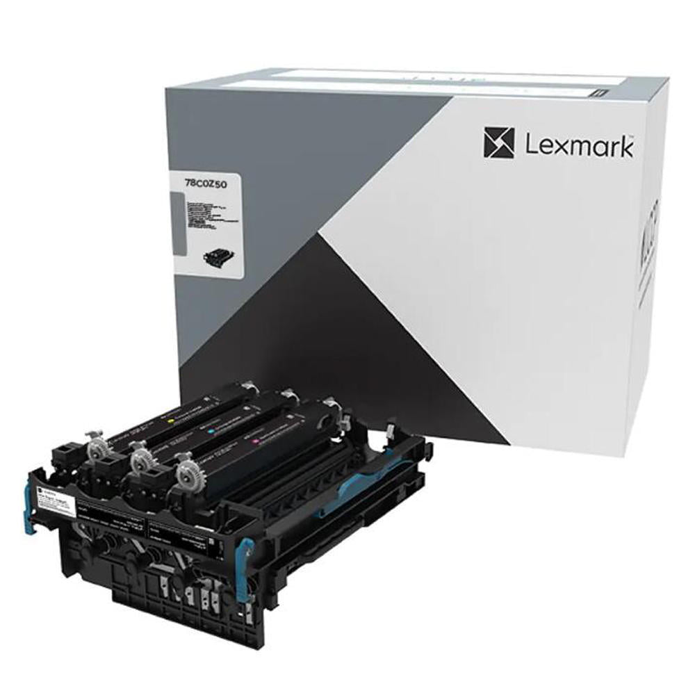 Lexmark Genuine OEM 78C0Z50 Black / Color Imaging Drum Kit, Estimated Yield 125,000 Kit contains (4) imaging drums. (1) each for black, cyan, magenta and yellow colors - Includes developer