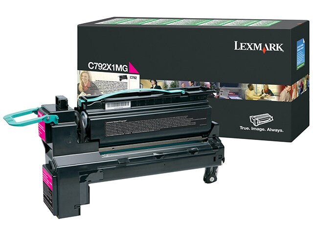 Lexmark Genuine OEM C792X1MG Extra HY Magenta Toner Cartridge, Estimated Yield 20,000