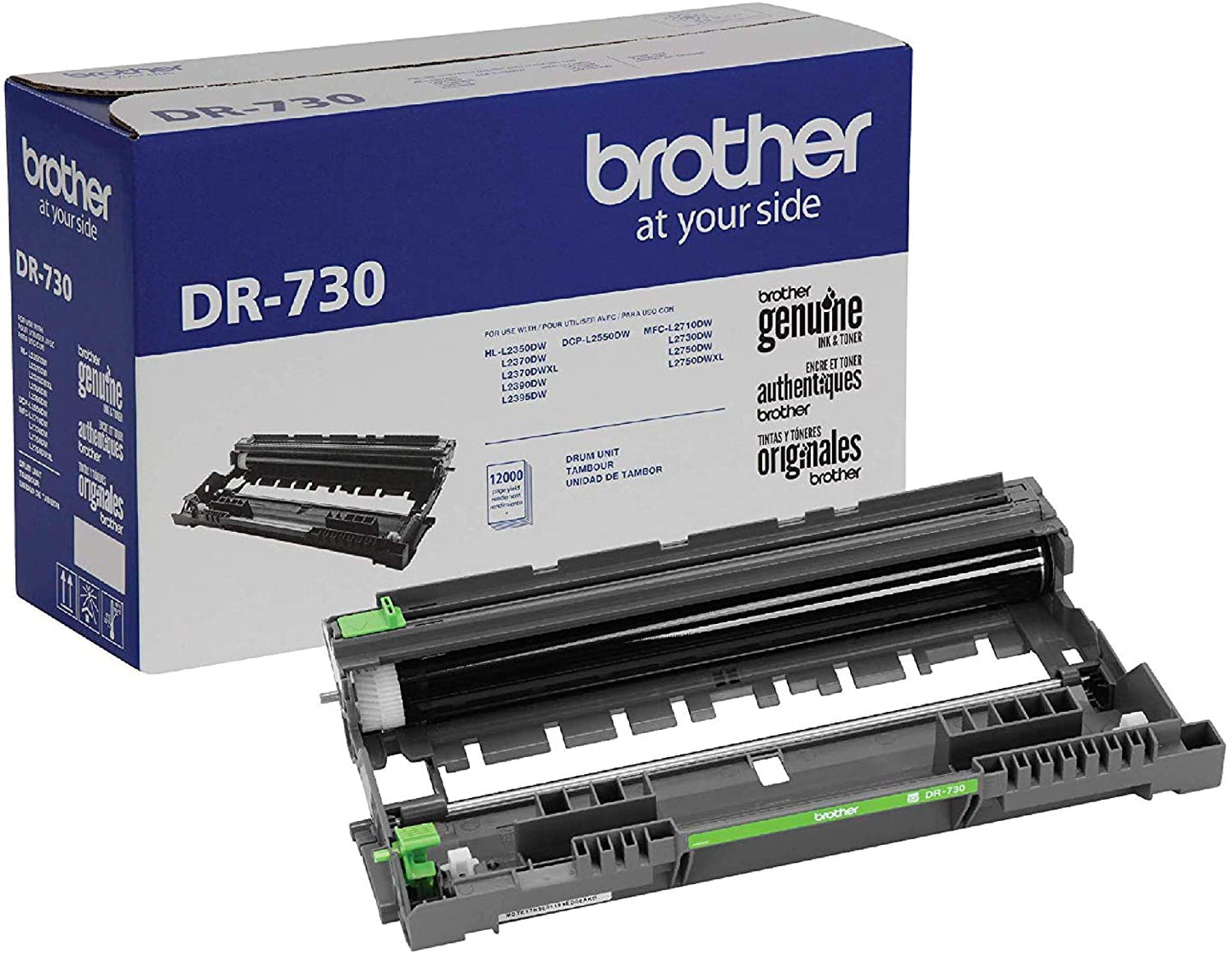 Brother Genuine OEM DR730 Black Drum Unit