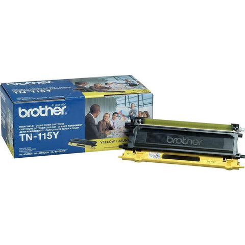 Brother OEM TN115Y Yellow High Yield Toner Cartridge