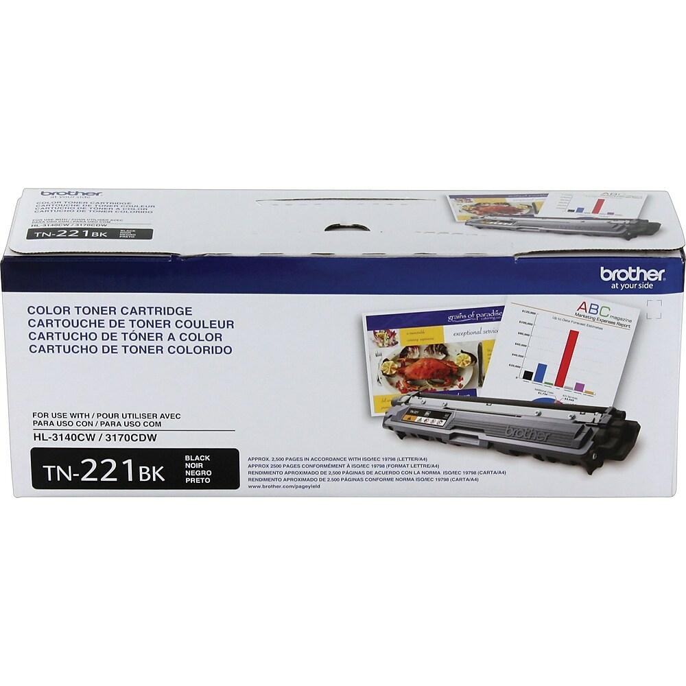 Lexmark Genuine OEM TN221BK Black Toner Cartridge, Estimated Yield 2500