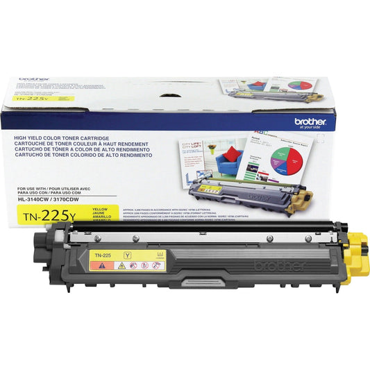 Brother OEM TN225Y Yellow Toner Cartridge