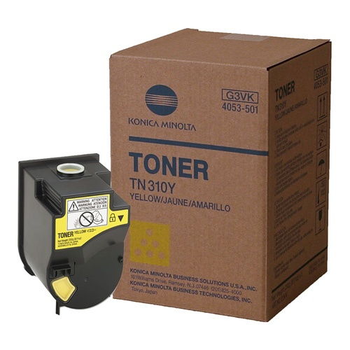 Konica Minolta Genuine OEM 4053-501 Yellow Toner Cartridge, Estimated Yield 11,500