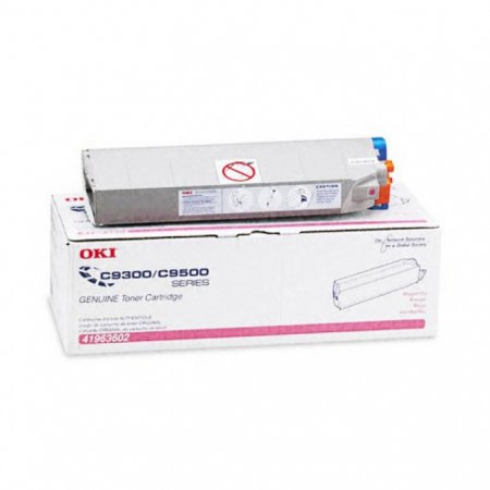 Okidata OEM 41963602 (Type C5) Magenta Toner Cartridge, Estimated Yield 15,000