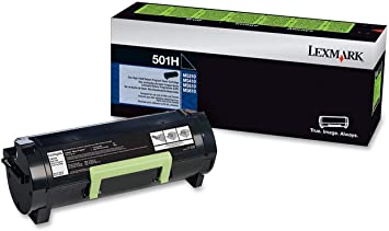 Lexmark OEM 50F1H00 (501H) Black High Yield Toner Cartridge, Estimated Yield 5000