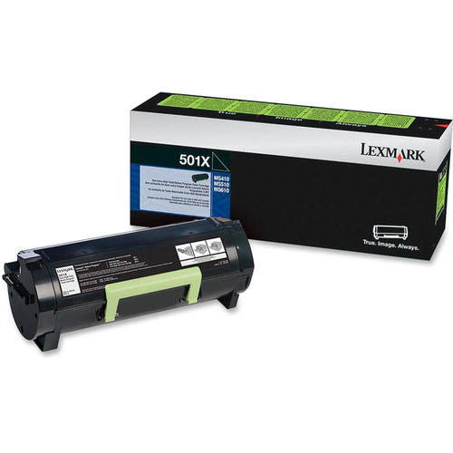 Lexmark Genuine OEM 50F1X00 Black Extra High Yield Toner Cartridge, Estimated Yield 10,000