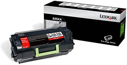 Lexmark Genuine OEM 62D0XA0 620XA Black Extra-High Yield Toner Cartridge, Estimated Yield 45,000