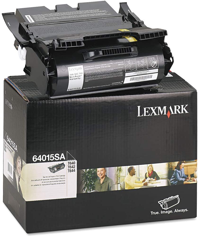 Lexmark Genuine OEM 64015SA Black Toner Cartridge, Estimated Yield 6000