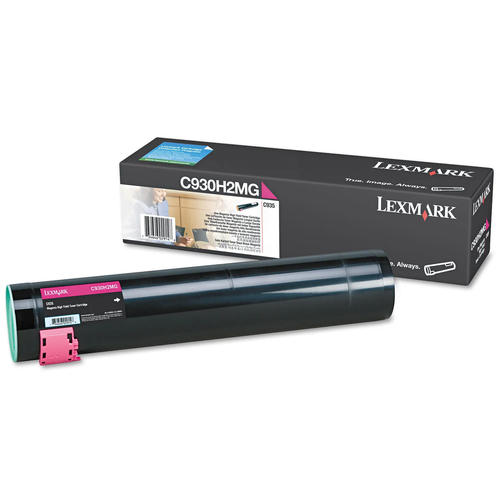 Lexmark Genuine OEM C930H2MG High Yield Magenta Toner Cartridge, Estimated Yield 24,000