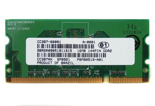 HP Refurbished CC387AX 16MB, 144-pin, DDR2 SDRAM DIMM Memory Module