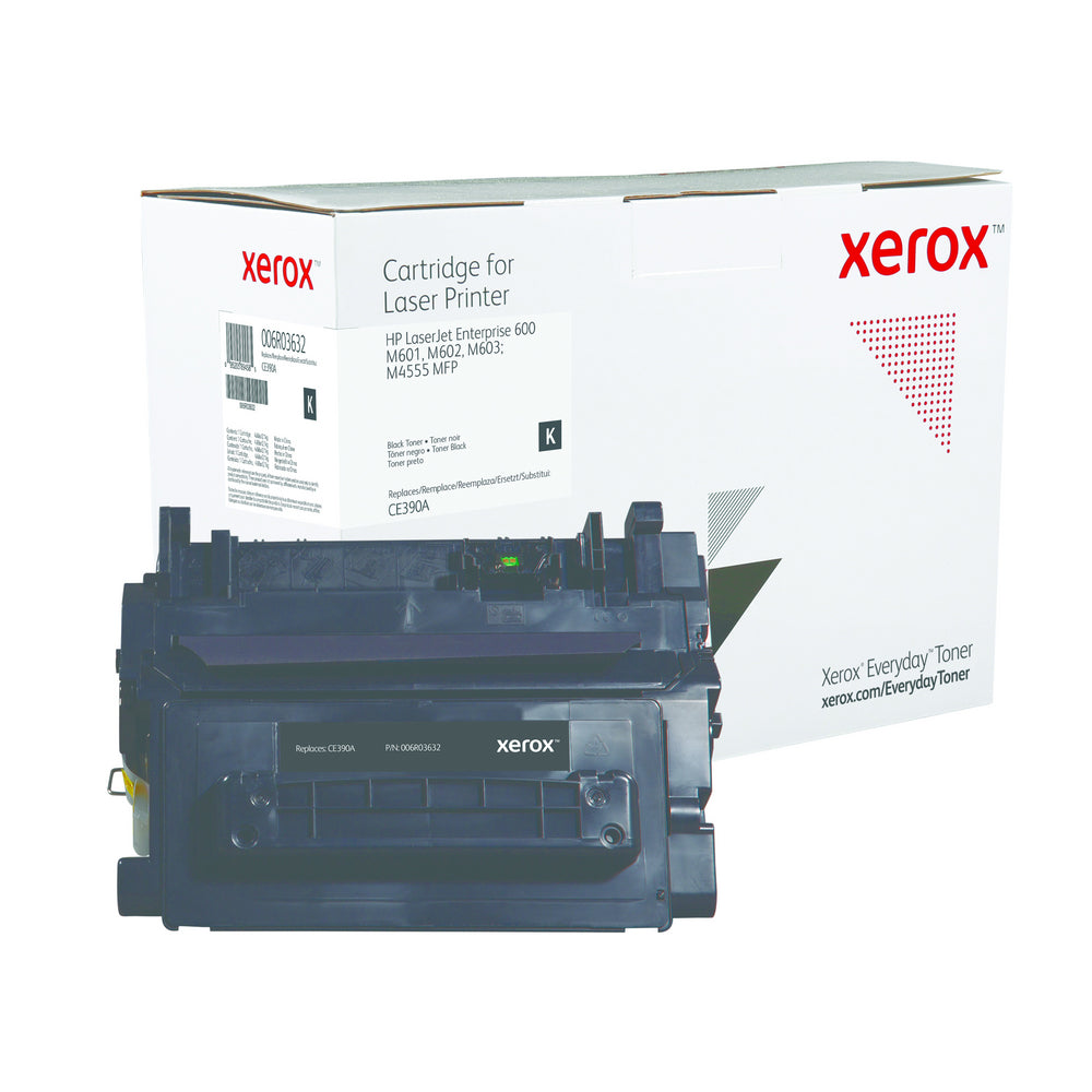 HP Remanufactured CE390A HP 90A Black Toner Cartridge - Made by Xerox, Estimated Yield 10,000