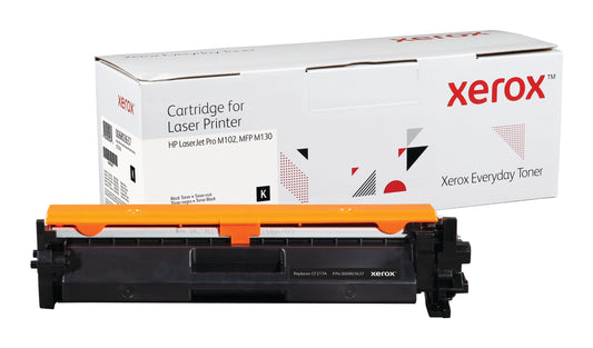HP Remanufactured CF217A 17A Black Toner Cartridge - Made by Xerox, Estimated Yield 1,600