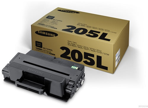 Samsung Genuine OEM MLT-D205L Black High Yield Toner Cartridge, Estimated Yield 5000