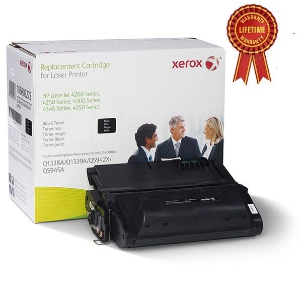 HP Remanufactured Q5945A 45A Black Toner Cartridge - Made by Xerox, Estimated Yield 18,000