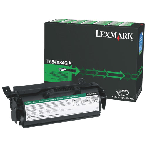 Lexmark OEM T654X84G Black Print Cartridge