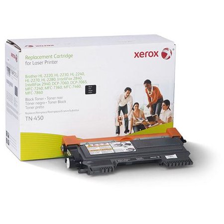 Brother Remanufactured TN450 Black High Yield Toner Cartridge - Made by Xerox, Estimated Yield 2600