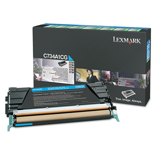 Lexmark OEM X746A1CG Cyan Toner Cartridge