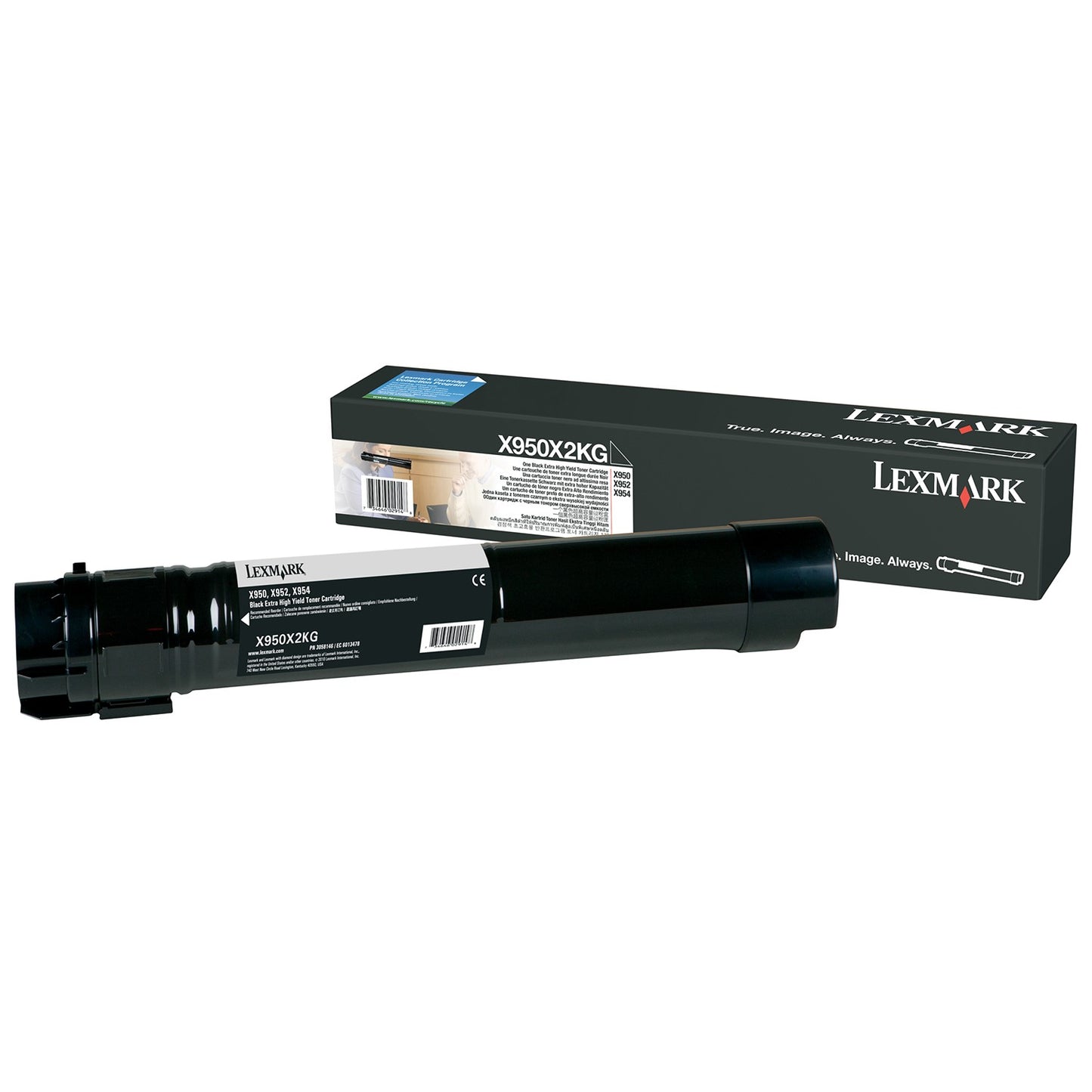 Lexmark Genuine OEM X950X2KG Black Extra High Yield Toner Cartridge, Estimated Yield 32,000